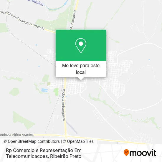 Rp Comercio e Representação Em Telecomunicacoes mapa