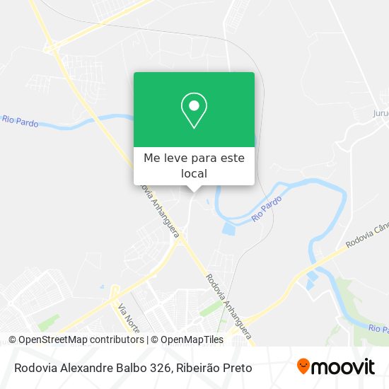 Rodovia Alexandre Balbo 326 mapa