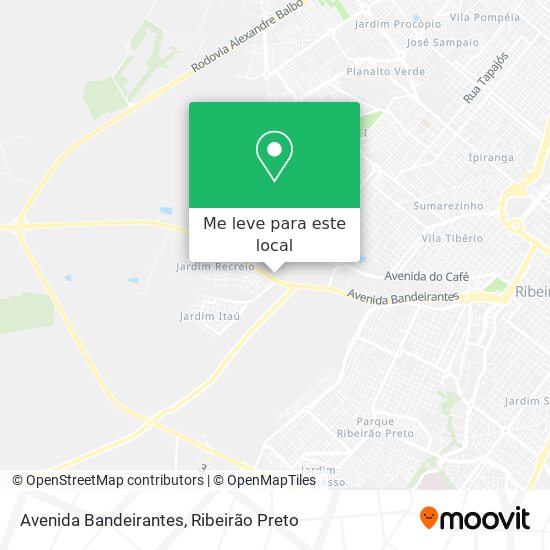 Avenida Bandeirantes mapa