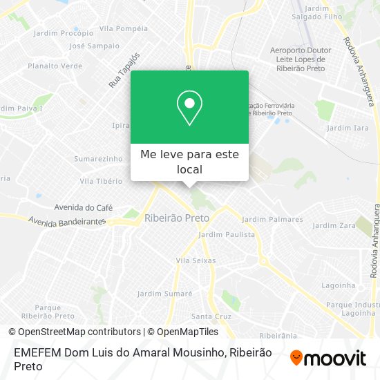 EMEFEM Dom Luis do Amaral Mousinho mapa