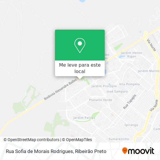 Rua Sofia de Morais Rodrigues mapa