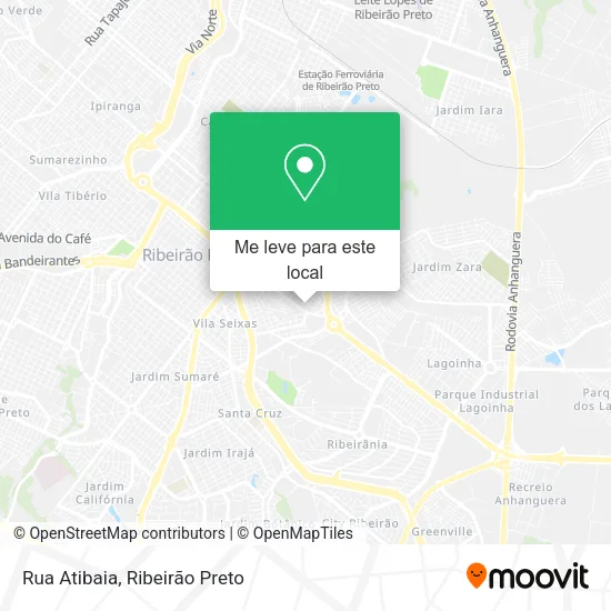 Rua Atibaia mapa
