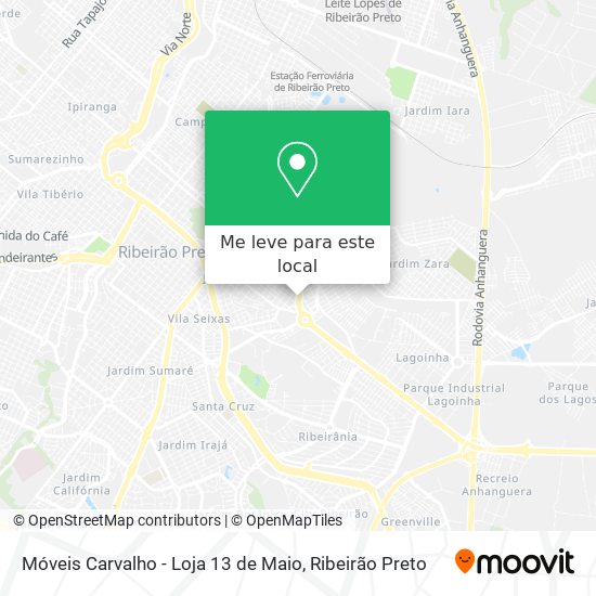 Móveis Carvalho - Loja 13 de Maio mapa