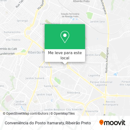 Conveniência do Posto Itamaraty mapa