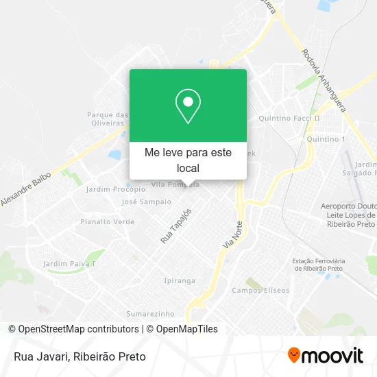 Rua Javari mapa