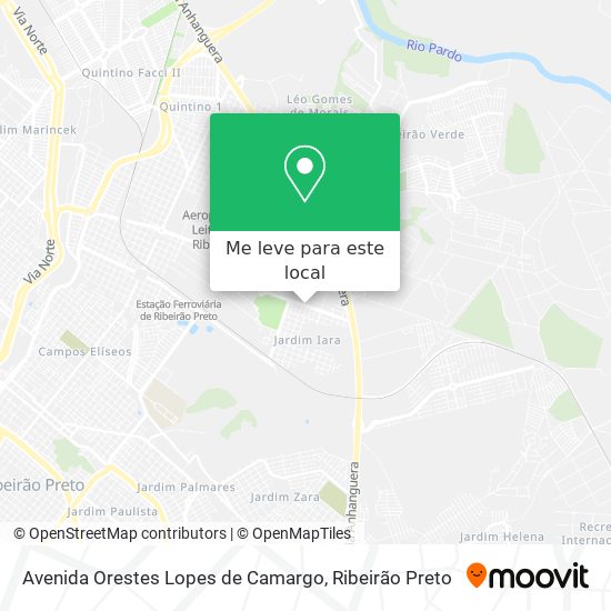 Avenida Orestes Lopes de Camargo mapa