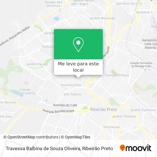 Travessa Balbina de Souza Oliveira mapa