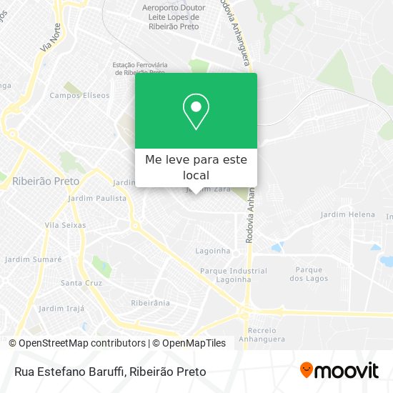 Rua Estefano Baruffi mapa