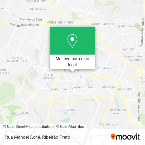 Rua Manoel Aché mapa