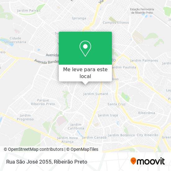 Rua São José 2055 mapa