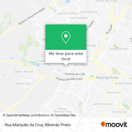 Rua Marquês da Cruz mapa