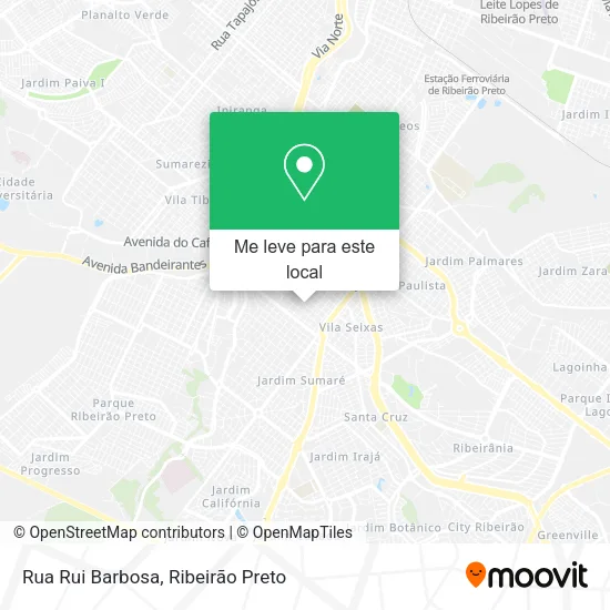 Rua Rui Barbosa mapa