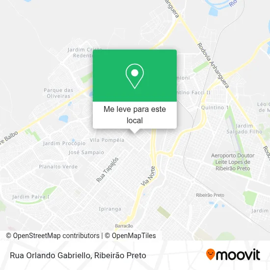 Rua Orlando Gabriello mapa