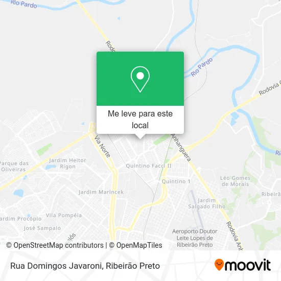 Rua Domingos Javaroni mapa