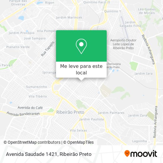Avenida Saudade 1421 mapa