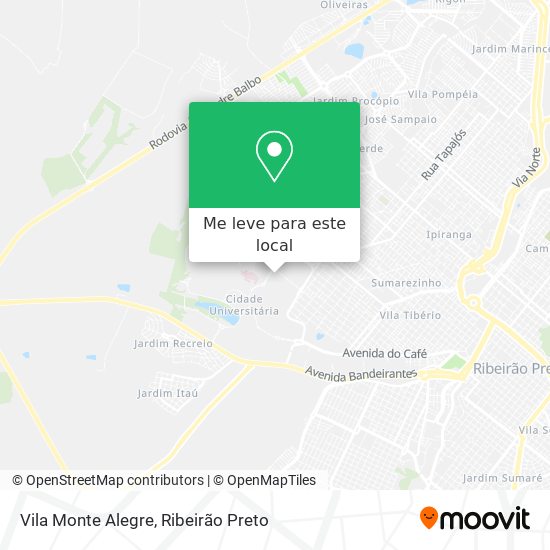 Vila Monte Alegre mapa