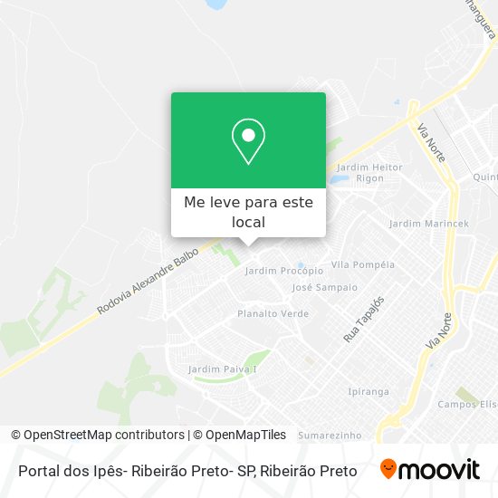 Portal dos Ipês- Ribeirão Preto- SP mapa