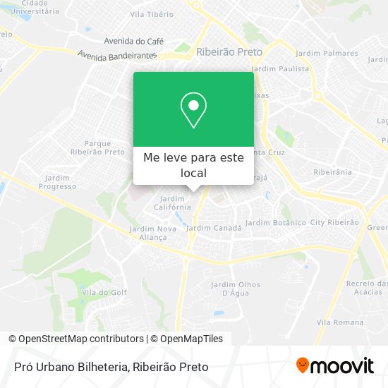 Pró Urbano Bilheteria mapa