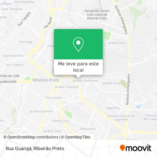 Rua Guarujá mapa