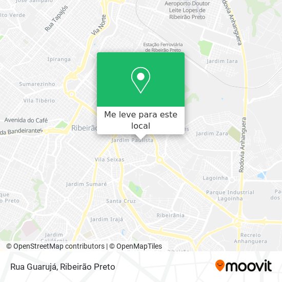 Rua Guarujá mapa