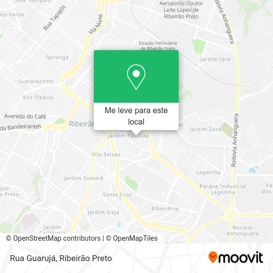 Rua Guarujá mapa