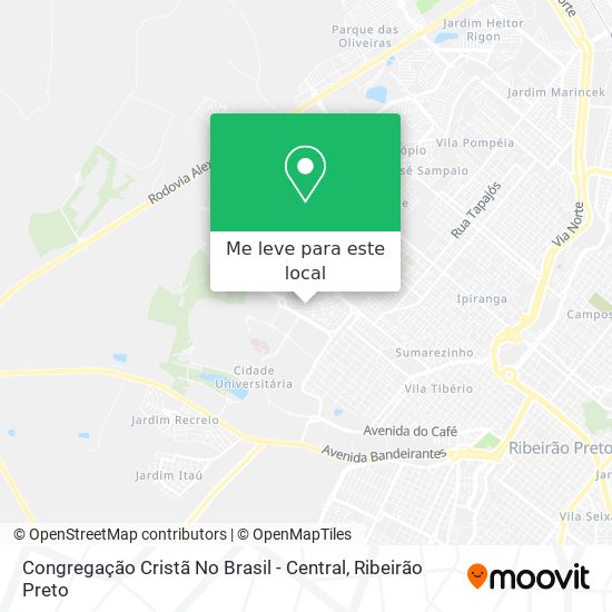 Congregação Cristã No Brasil - Central mapa