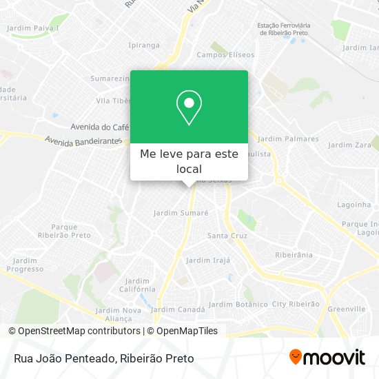 Rua João Penteado mapa
