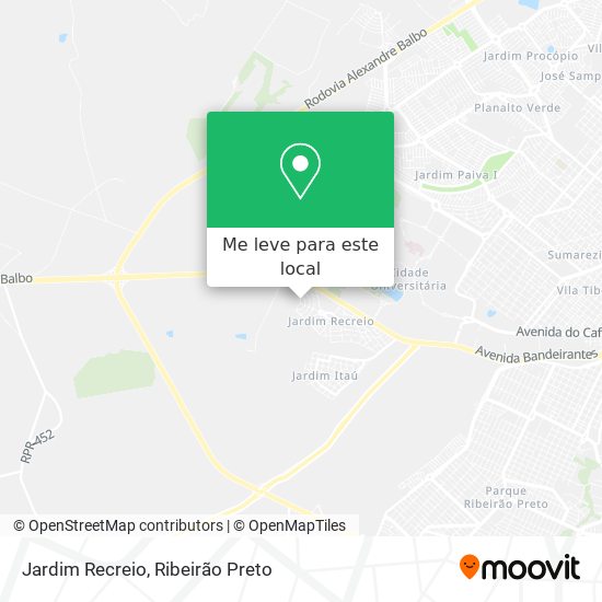 Jardim Recreio mapa