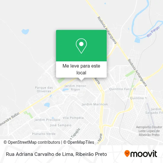Rua Adriana Carvalho de Lima mapa