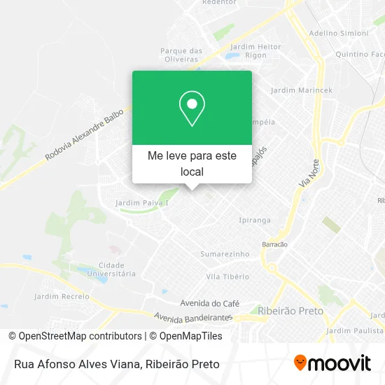 Rua Afonso Alves Viana mapa