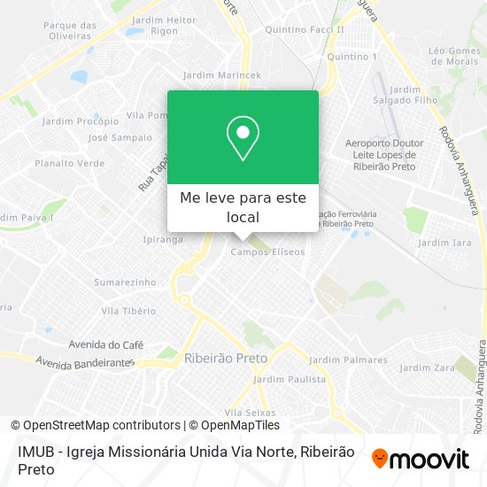 IMUB - Igreja Missionária Unida Via Norte mapa
