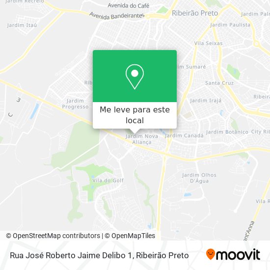 Rua José Roberto Jaime Delibo 1 mapa