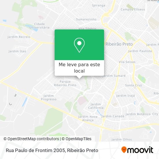 Rua Paulo de Frontim 2005 mapa