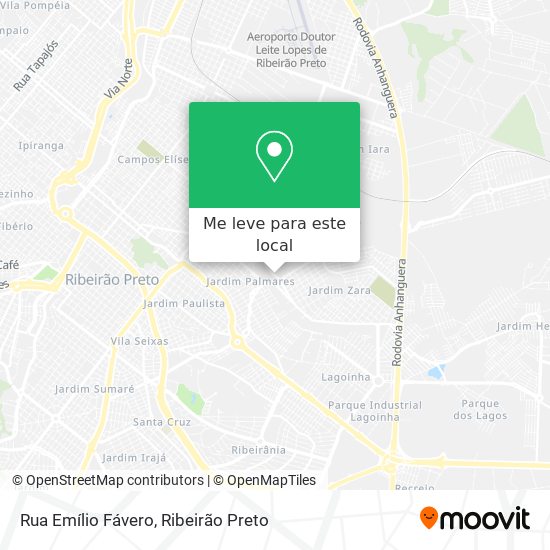 Rua Emílio Fávero mapa