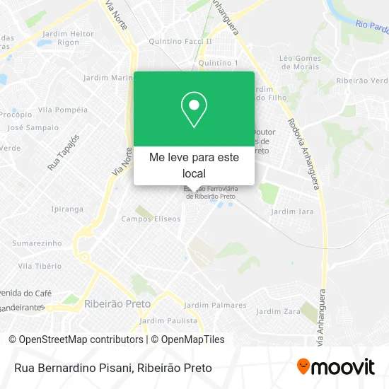 Rua Bernardino Pisani mapa