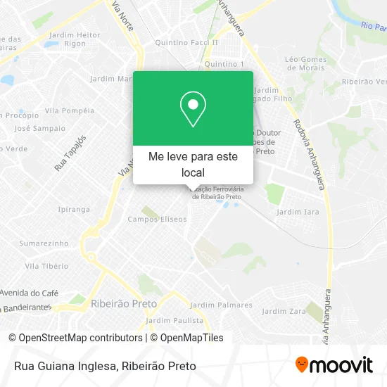 Rua Guiana Inglesa mapa