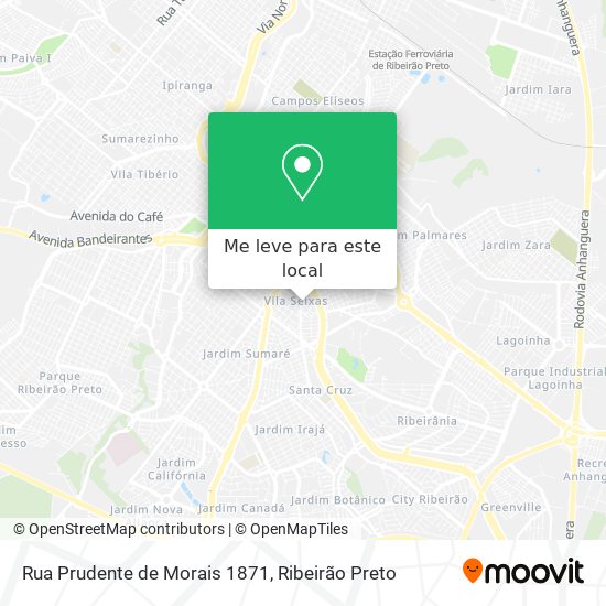 Rua Prudente de Morais 1871 mapa