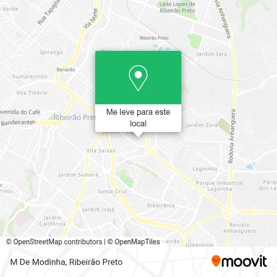 M De Modinha mapa