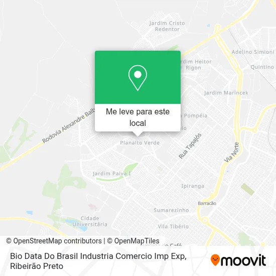 Bio Data Do Brasil Industria Comercio Imp Exp mapa
