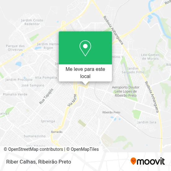 Riber Calhas mapa