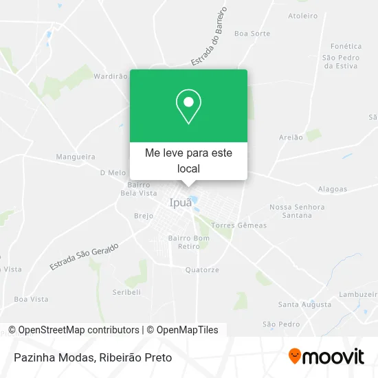 Pazinha Modas mapa