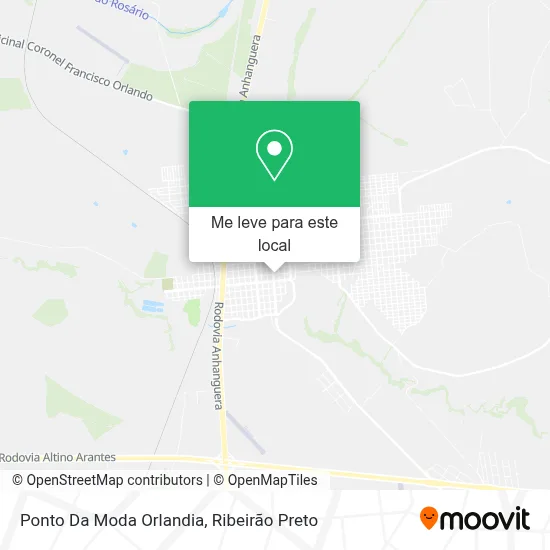 Ponto Da Moda Orlandia mapa