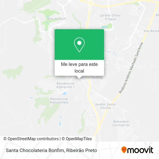 Santa Chocolateria Bonfim mapa