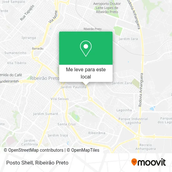 Posto Shell mapa