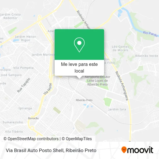 Via Brasil Auto Posto Shell mapa