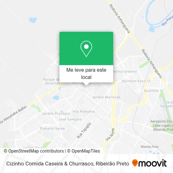Cizinho Comida Caseira & Churrasco mapa
