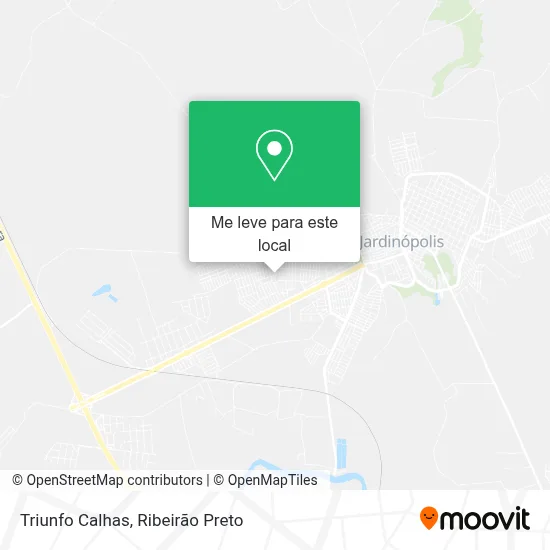 Triunfo Calhas mapa