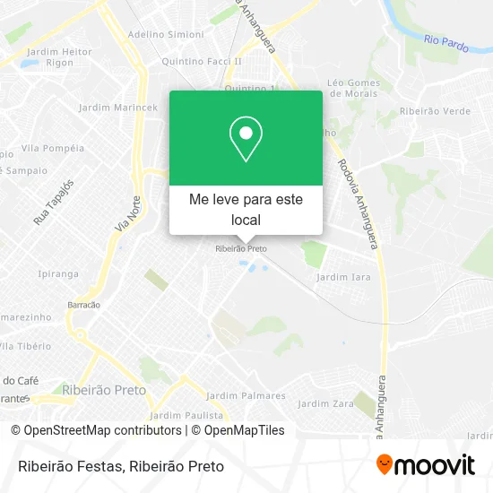 Ribeirão Festas mapa