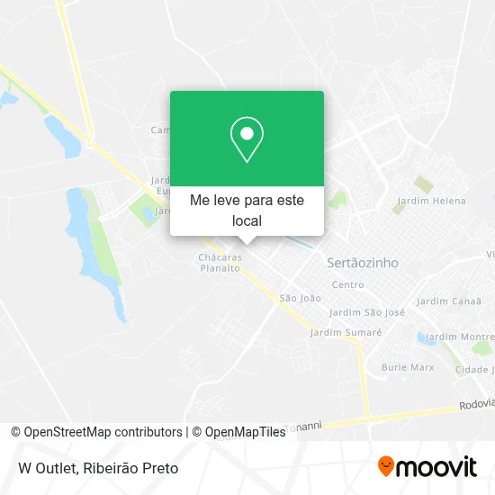 W Outlet mapa