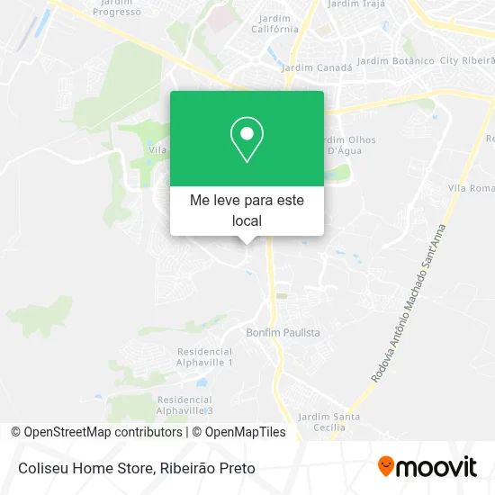 Coliseu Home Store mapa